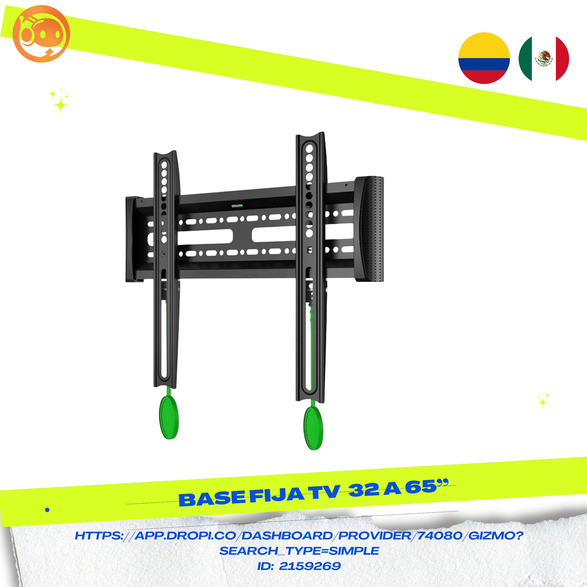 Base TV Fija 32 A 65¨